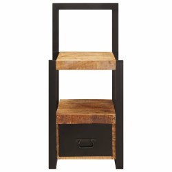 Porte-vêtements 40x40x90 cm Bois Massif Rugueux Mango 