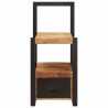 Porte-vêtements 40x40x90 cm Bois Massif Rugueux Mango 