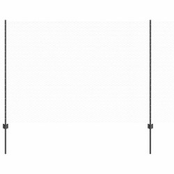 Kit de clôture de jardin Ensemble de 2 Gris Acier traité 