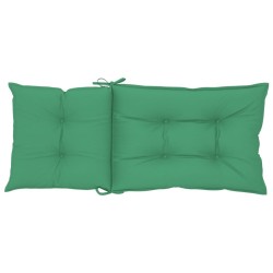 Coussins de chaise de jardin à dossier haut lot de 6 vert tissu 
