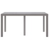 Table de jardin Gris clair 150x100x73 cm Rattan synthétique 