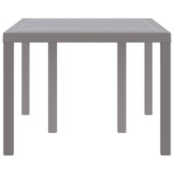 Table de jardin Gris clair 150x100x73 cm Rattan synthétique 