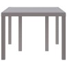 Table de jardin Gris clair 150x100x73 cm Rattan synthétique 