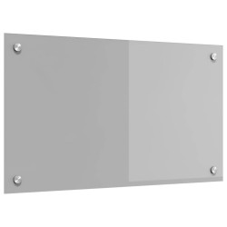 dosseret de cuisine gris clair 70x40x0,6 cm en verre trempé 