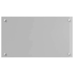 dosseret de cuisine gris clair 70x40x0,6 cm en verre trempé 
