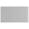 dosseret de cuisine gris clair 70x40x0,6 cm en verre trempé 