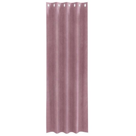 Rideaux occultants avec œillets 2 pcs Velours rose foncé 