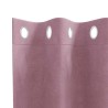 Rideaux occultants avec œillets 2 pcs Velours rose foncé 