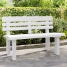 Banc de jardin blanc 110x52x71 cm polypropylène 