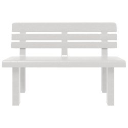Banc de jardin blanc 110x52x71 cm polypropylène 
