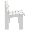 Banc de jardin blanc 110x52x71 cm polypropylène 