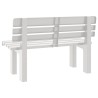 Banc de jardin blanc 110x52x71 cm polypropylène 