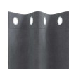 Rideaux opaques avec œillets 2 pcs en velours gris clair super léger 