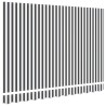 Tissu de remplacement pour auvent pour cadre de 3,5x2 m anthracite et blanc 