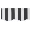 Tissu de remplacement pour auvent pour cadre de 3,5x2 m anthracite et blanc 
