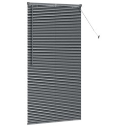 Store de Fenêtre Gris foncé 80 x 130 cm Aluminium 