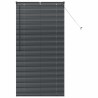Store de Fenêtre avec des rideaux Autre Noir 80 x 130 cm Aluminium 