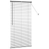 Store de Fenêtre avec des rideaux Autre Noir 80 x 130 cm Aluminium 