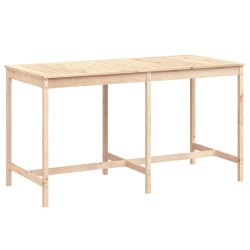 Table de jardin 203,5x90x110 cm bois massif de pin 