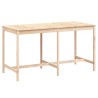 Table de jardin 203,5x90x110 cm bois massif de pin 