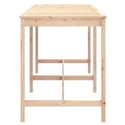 Table de jardin 203,5x90x110 cm bois massif de pin 