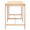 Table de jardin 203,5x90x110 cm bois massif de pin 