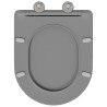 Toilette à ouverture rapide avec fermeture douce en Duroplast Gris 