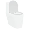 Toilettes avec fermeture douce, rapide à retirer, en duroplast blanc 