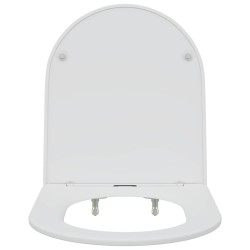 Toilettes avec fermeture douce, rapide à retirer, en duroplast blanc 