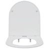 Toilettes avec fermeture douce, rapide à retirer, en duroplast blanc 