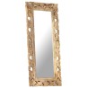 Miroir sculpté à la main Marron 110x50 cm Bois de manguier 