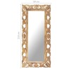 Miroir sculpté à la main Marron 110x50 cm Bois de manguier 