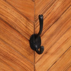 Porte-manteaux 2 pcs 35x1x90 cm bois massif acacia 