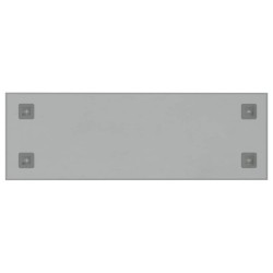Tableau noir magnétique mural Blanc 80x30 cm Verre trempé 