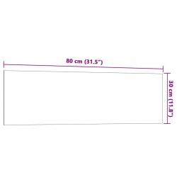 Tableau noir magnétique mural Blanc 80x30 cm Verre trempé 