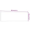 Tableau noir magnétique mural Blanc 80x30 cm Verre trempé 