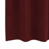 Rideaux opaques avec œillets 2 pcs Rouge vin Velours 