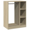 Garde-robe chêne sonoma 77x48x102 cm bois d'ingénierie 