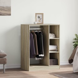 Garde-robe chêne sonoma 77x48x102 cm bois d'ingénierie 