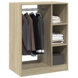 Garde-robe chêne sonoma 77x48x102 cm bois d'ingénierie 