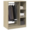 Garde-robe chêne sonoma 77x48x102 cm bois d'ingénierie 