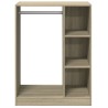 Garde-robe chêne sonoma 77x48x102 cm bois d'ingénierie 