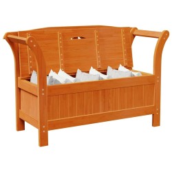Banc de rangement de jardin Acacia 119x76x44 cm Bois massif 