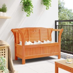 Banc de rangement de jardin Acacia 119x76x44 cm Bois massif 