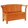 Banc de rangement de jardin Acacia 119x76x44 cm Bois massif 