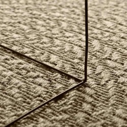 Tapis ZIZUR beige 160x230 cm aspect de jute intérieur extérieur 