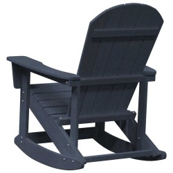 Bergère à Bascule Adirondack Bleu Marine 73.5x92x90 cm HDPE 