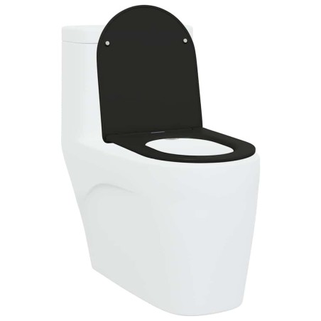 Siège de toilette à libération rapide avec fermeture douce - Duroplast, Noir 