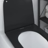 Siège de toilette à libération rapide avec fermeture douce - Duroplast, Noir 