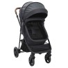 Poussette pour bébé 2-en-1 Anthracite et noir Acier 